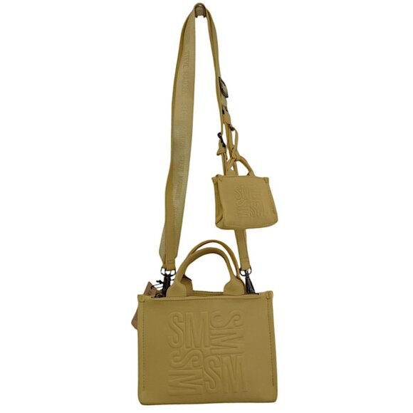 Steve Madden Butter Yellow Adjustable Crossbody Bag Preppy Minimalist Y2K Trendy - Picture 2 of 16